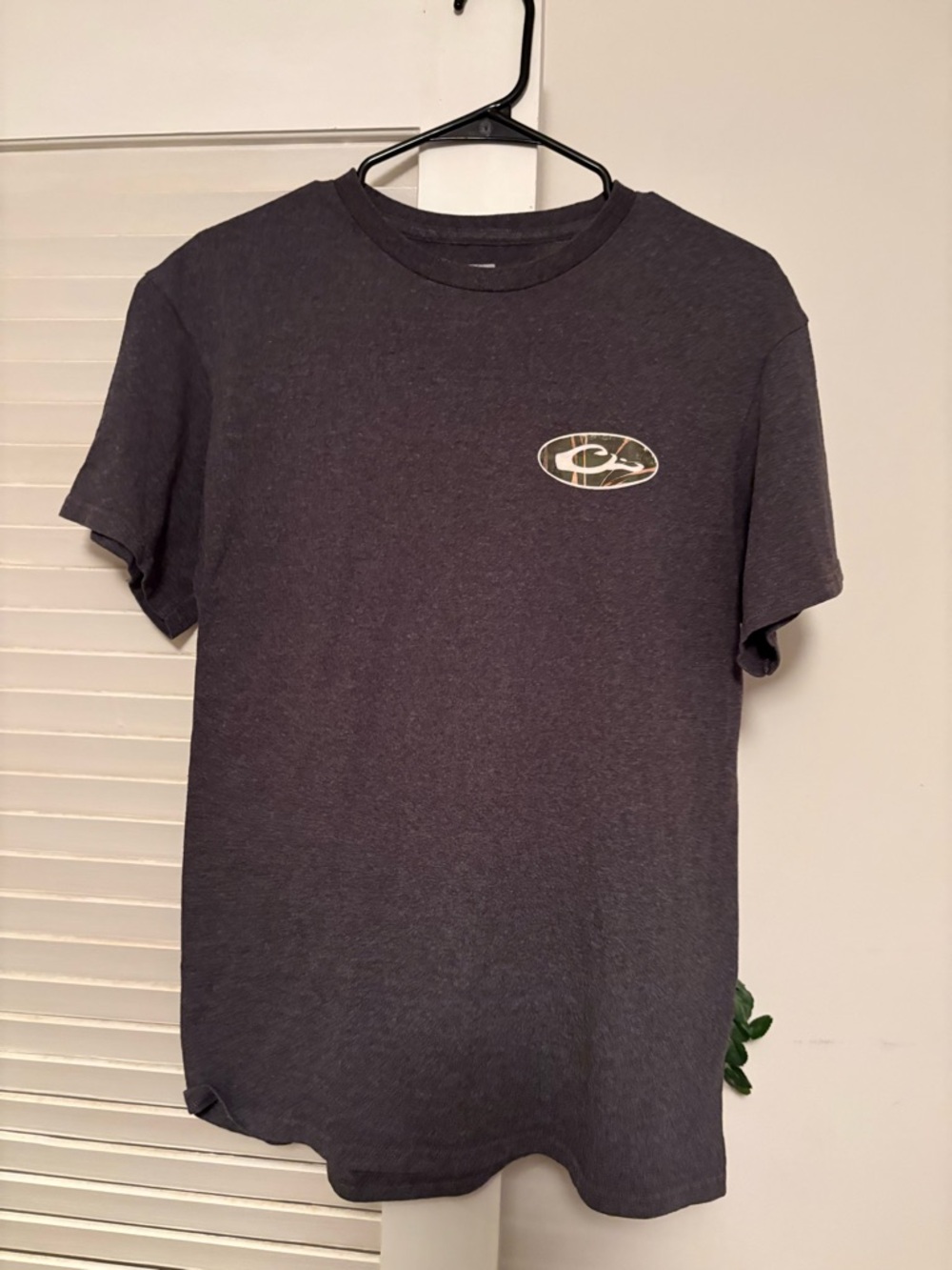 Drake Short Sleeve Logo Tee - Charcoal